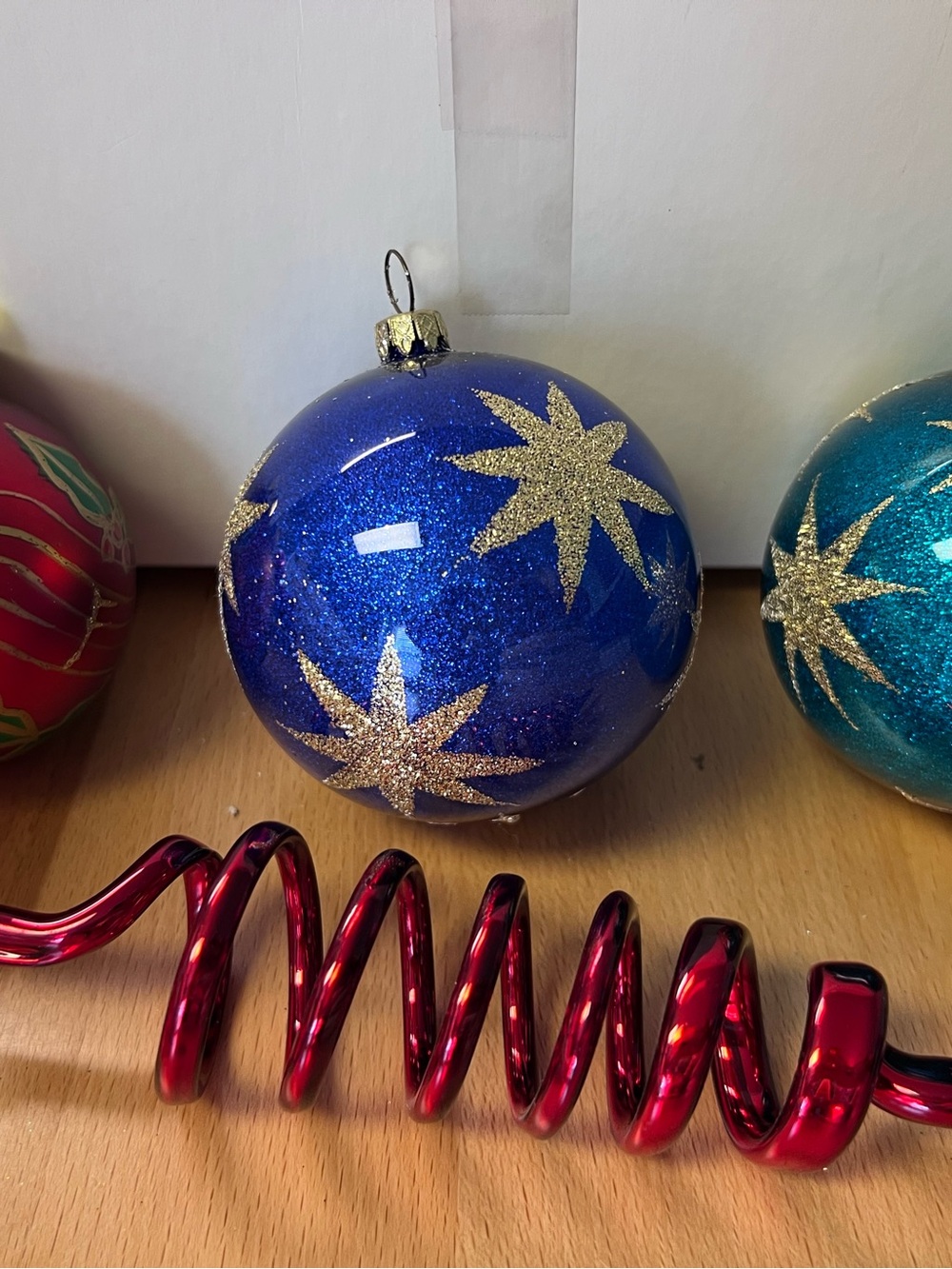 Glass Holiday Ornament - 4 ornaments